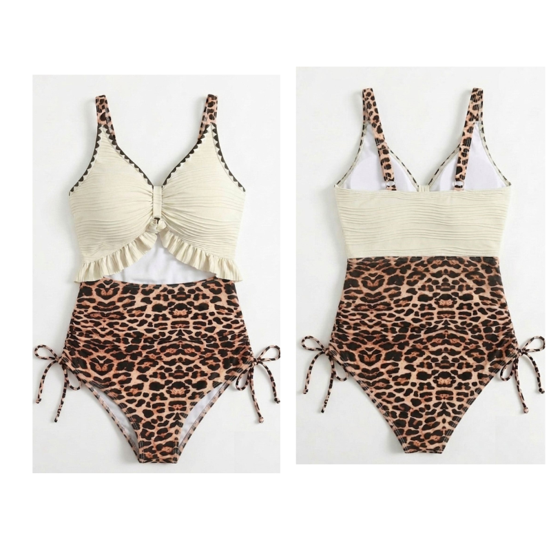 Maillot Gainant Volants & Léopard