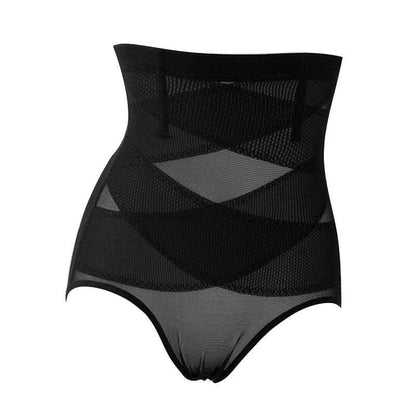 Culotte Gainante Taille Haute Invisible avec Bandes Croisées