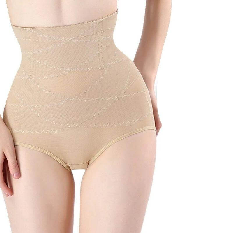 Culotte Gainante Taille Haute Invisible avec Bandes Croisées