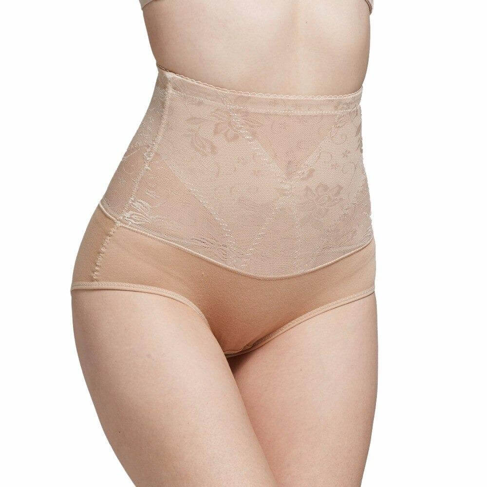 Gaine Dentelle Flowers Ventre Plat