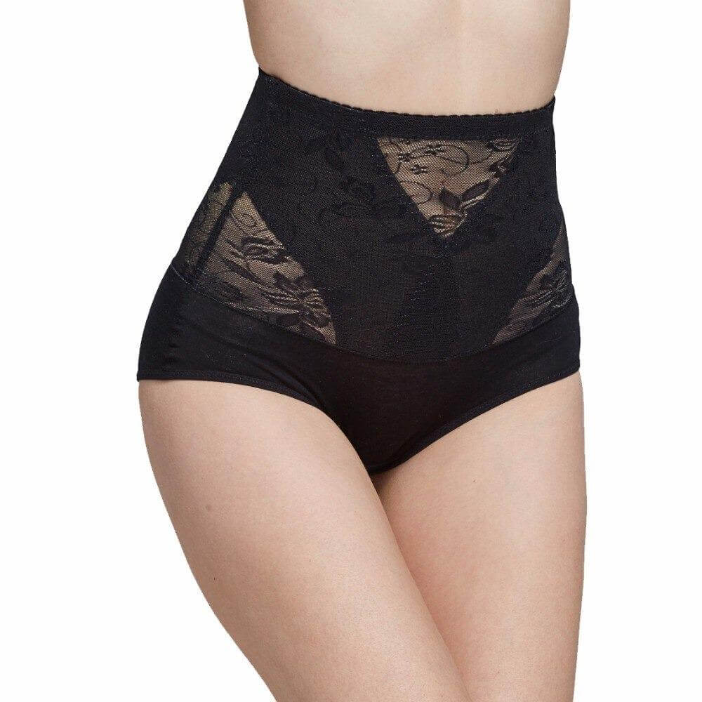 Gaine Dentelle Flowers Ventre Plat